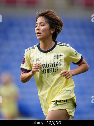 Reading, Großbritannien. September 2021. Mana Iwabuchi von Arsenal Women beim FAWSL-Spiel zwischen Reading Women und Arsenal Women am 12. September 2021 im Madejski Stadium in Reading, England. Foto von Andy Rowland. Quelle: Prime Media Images/Alamy Live News Stockfoto