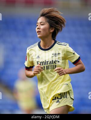 Reading, Großbritannien. September 2021. Mana Iwabuchi von Arsenal Women beim FAWSL-Spiel zwischen Reading Women und Arsenal Women am 12. September 2021 im Madejski Stadium in Reading, England. Foto von Andy Rowland. Quelle: Prime Media Images/Alamy Live News Stockfoto