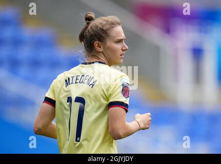 Reading, Großbritannien. September 2021. Vivianne Miedema von Arsenal Women beim FAWSL-Spiel zwischen Reading Women und Arsenal Women im Madejski Stadium, Reading, England, am 12. September 2021. Foto von Andy Rowland. Quelle: Prime Media Images/Alamy Live News Stockfoto