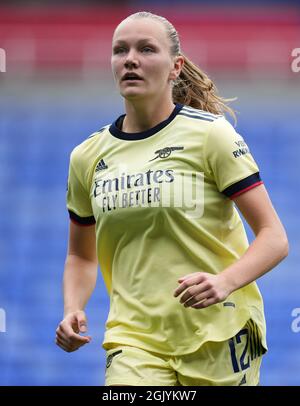 Reading, Großbritannien. September 2021. Frida Maanum von Arsenal Women beim FAWSL-Spiel zwischen Reading Women und Arsenal Women am 12. September 2021 im Madejski Stadium, Reading, England. Foto von Andy Rowland. Quelle: Prime Media Images/Alamy Live News Stockfoto