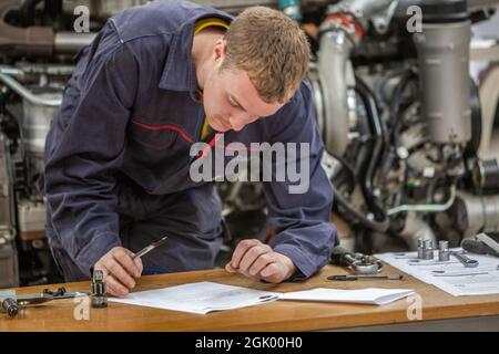 Scania Lehrling des Jahres 2013 Stockfoto