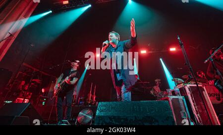 Glasgow, Schottland, Großbritannien. September 2021. Elbow in concert, Glasgow Great, Großbritannien. Stockfoto