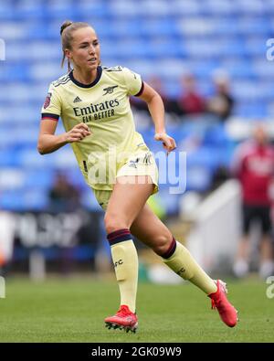 Reading, Großbritannien. September 2021. Lia Walti von Arsenal Women beim FAWSL-Spiel zwischen Reading Women und Arsenal Women im Madejski Stadium, Reading, England, am 12. September 2021. Foto von Andy Rowland. Quelle: Prime Media Images/Alamy Live News Stockfoto