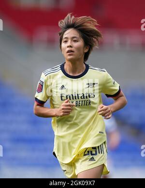 Reading, Großbritannien. September 2021. Mana Iwabuchi von Arsenal Women beim FAWSL-Spiel zwischen Reading Women und Arsenal Women am 12. September 2021 im Madejski Stadium in Reading, England. Foto von Andy Rowland. Quelle: Prime Media Images/Alamy Live News Stockfoto