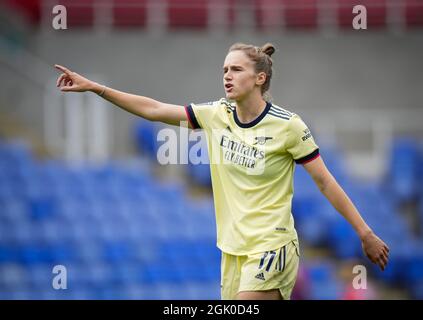 Reading, Großbritannien. September 2021. Vivianne Miedema von Arsenal Women beim FAWSL-Spiel zwischen Reading Women und Arsenal Women im Madejski Stadium, Reading, England, am 12. September 2021. Foto von Andy Rowland. Quelle: Prime Media Images/Alamy Live News Stockfoto