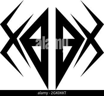 Erstes BB-Logo-Design mit Cool-Style und Logo-Business-Branding. Stock Vektor