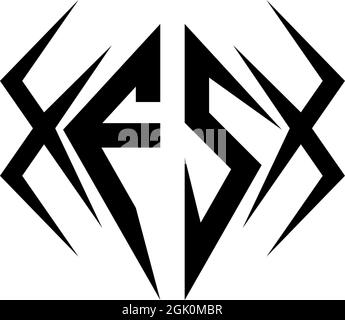 Erstes es-Logo-Design mit Cool-Style, Logo-Business-Branding. Stock Vektor