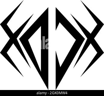 Anfängliches DC-Logo-Design mit Cool-Style und Logo-Business-Branding. Stock Vektor