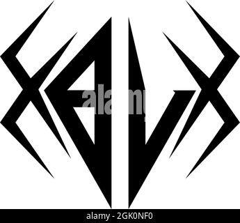 Anfängliches BV-Logo mit Cool-Style und Logo-Business-Branding. Stock Vektor