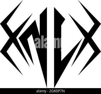 Ursprüngliches NJ-Logo-Design mit Cool-Style und Logo-Business-Branding. Stock Vektor