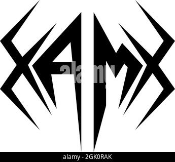 Ursprüngliches AM-Logo-Design mit Cool-Style und Logo-Business-Branding. Stock Vektor