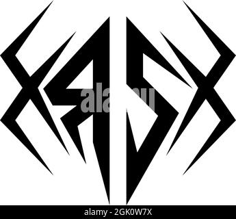 Erstes RS-Logo-Design mit Cool-Style und Logo-Business-Branding. Stock Vektor