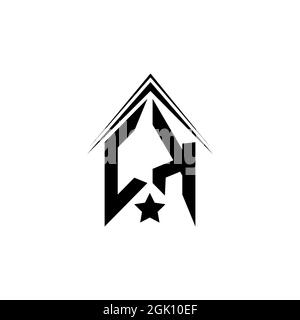 Ursprüngliches CK-Logo-Design mit Shape-Stil, Logo-Business-Branding. Stock Vektor