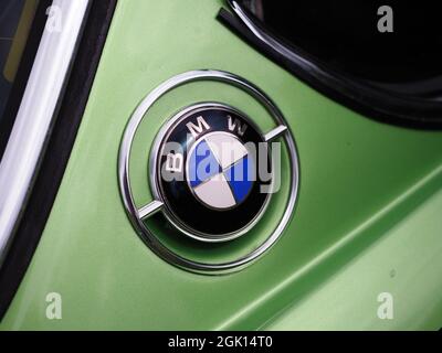 Nahaufnahme eines BMW CSL-Sportwagens Stockfoto
