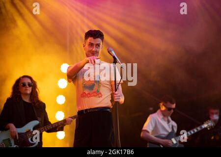 Glasgow, Großbritannien. September 2021. IM BILD: Joesef spielt die King Tuts-Bühne beim TRNSMT Live-Musik-Outdoor-Festival in Glasgow. Quelle: Colin Fisher/Alamy Live News Stockfoto