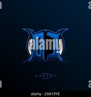 Anfängliches DC-Logo-Design, Initial DO-Logo-Design mit Cool-Style, Logo für Spiele, eSport, anfängliches Gaming, Community oder Unternehmen. Stock Vektor