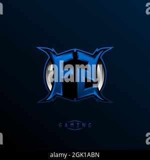 Erstes FZ-Logo-Design, erstes FZ-Logo-Design mit Cool-Style, Logo für Spiele, Esport, erste Spiele, Community oder Unternehmen. Stock Vektor