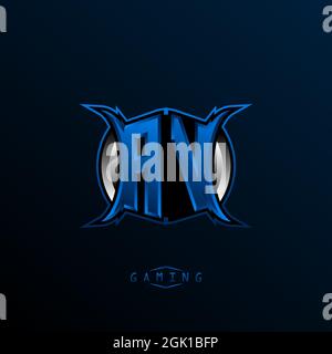 Anfängliches AV-Logo-Design, anfängliches AV-Logo-Design mit Cool-Style, Logo für Spiele, eSport, erste Spiele, Community oder Unternehmen. Stock Vektor