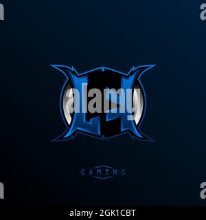 Ursprüngliches JK-Logo-Design, anfängliches JK-Logo-Design mit coolem Stil, Logo für Spiele, eSport, anfängliches Gaming, Community oder Unternehmen. Stock Vektor