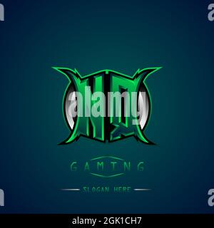 NQ Initial Logo Design Cooler Stil, Logo für Spiele, eSport, erste Spiele, Community oder Unternehmen. Stock Vektor