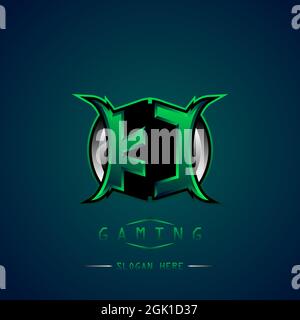 KC Initial Logo Design Cooler Stil, Logo für Spiele, eSport, erste Spiele, Community oder Unternehmen. Stock Vektor
