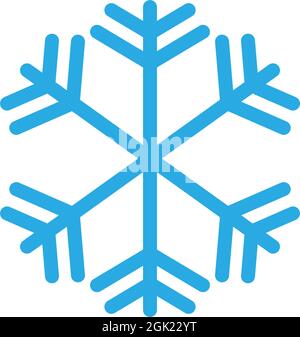 Snowflake Symbol Design Vorlage Illustration isoliert Stock Vektor