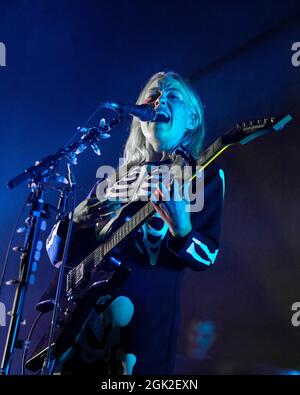 Madison, USA. September 2021. Phoebe Bridgers während der Reunion Tour am 12. September 2021 in Madison, Wisconsin (Foto: Daniel DeSlover/Sipa USA) Quelle: SIPA USA/Alamy Live News Stockfoto