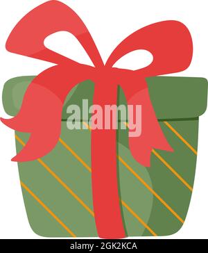 Geschenk in einer Schachtel. Vektorgrafik im Cartoon-Stil. Isoliert auf Weiß. Stock Vektor