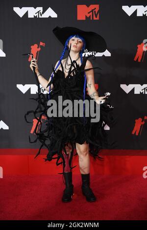 Ashnikko nimmt am 12. September 2021 an den MTV Video Music Awards 2021 im Barclays Center im Stadtteil Brooklyn in New York City Teil. Foto: Jeremy Smith/imageSPACE Stockfoto