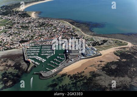 FRANKREICH VENDEE (85) HAFEN VON L'HERBAUDIERE, INSEL NOIRMOUTIER Stockfoto