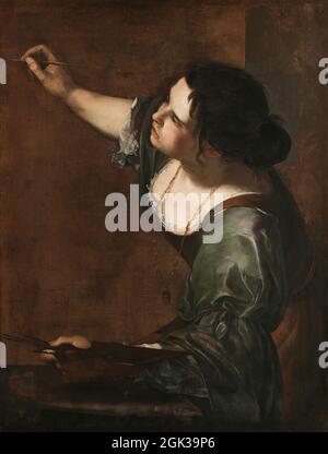 Künstler: Artemisia Gentileschi (1593-1653) Titel: Selbstporträt als Allegorie der Malerei, 1638–39 (Autoritratto in veste di Pittura / La Pittura) Stockfoto