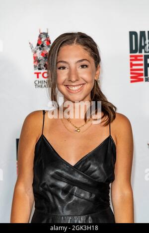 Los Angeles, USA. September 2021. Violet Prete nimmt am 12. September 2021 am 24. Jährlichen Dances with Films Festival an der Filmpremiere „Generation Wrecks“ im TCL Chinese Theatre, Los Angeles, CA Teil. Quelle: Eugene Powers/Alamy Live News Stockfoto