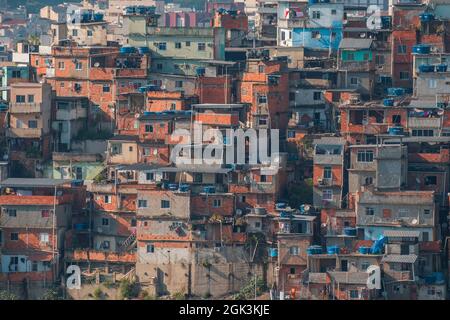 Favelas von Rosinha in Rio de Janeiro. Brasilien Stockfoto