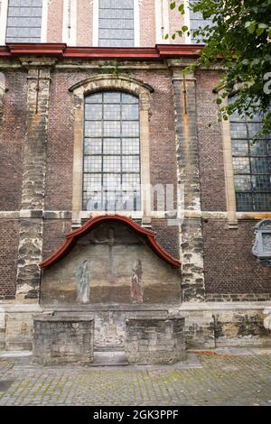 UNESCO-Weltkulturerbe mit mittelalterlichem Beginenhof in Gent, Belgien Stockfoto