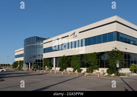 Montreal, QC, Kanada - 4. September 2021: CAE-Hauptsitz in Montreal, QC, Kanada. Stockfoto