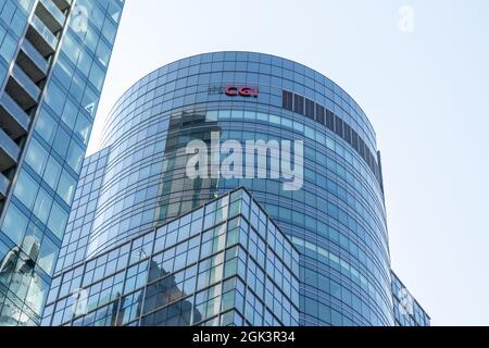 Montreal, QC, Kanada - 4. September 2021: CGI-Hauptsitz in Montreal, QC, Kanada. Stockfoto
