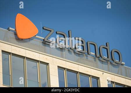 Zalando, Mühlenstraße, Friedrichshain, Berlin, Deutschland Stockfoto