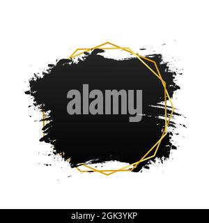 Angebotsvorlage konzeptionelle Klammern grunge pinsel. Handgezeichneter Acrylstrich, Zitat-Vorlage. Vektorgrafik. Stock Vektor