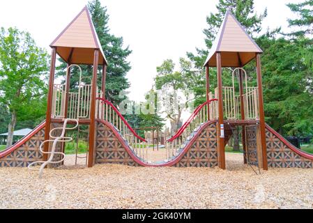 Spielplatz im park Stockfoto