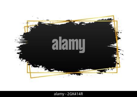 Angebotsvorlage konzeptionelle Klammern grunge pinsel. Handgezeichneter Acrylstrich, Zitat-Vorlage. Vektorgrafik. Stock Vektor