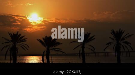 Schöner Morgen in Al Khobar. Stockfoto