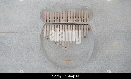 Glas-Kalimba Stockfoto