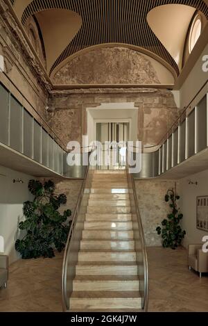 Museo de San Nicolas in Requena Villa in der Provinz Valencia, Spanien, Europa Stockfoto