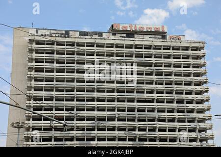 Verkommen National Hotel in Chisinau Stockfoto