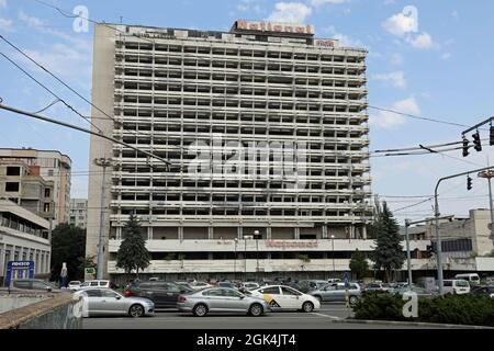 Verkommen Sowjetische Ära National Hotel im Stadtzentrum von Chisinau Stockfoto