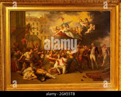 La Vengeance du peuple après la Pry de la Bastille Stockfoto