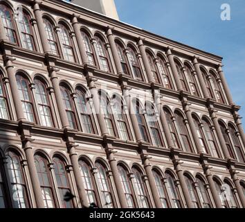 Gusseiserne Fassade, Philadelphia, Pennsylvania, USA Stockfoto