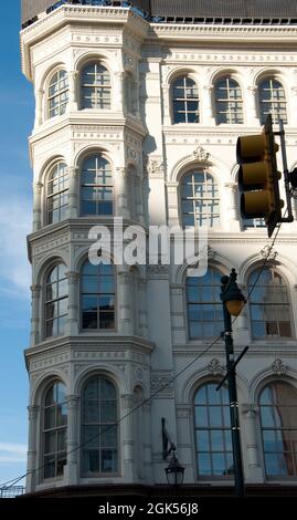 Lit Brothers' Cast Iron Building, Philadelphia, Pennsylvania, USA. Gusseisen war reichlich vorhanden und stand damals vor Gebäuden. Stockfoto