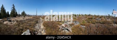 Wanderung von Zwercheck zum Grossen Osser Stockfoto