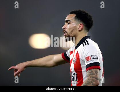 Aktenfoto vom 03-03-2021 von Kean Bryan von Sheffield United. Ausgabedatum: Montag, 13. September 2021. Stockfoto